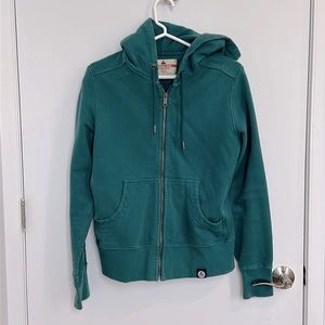 Classic Full Zip Hoodie in Teal